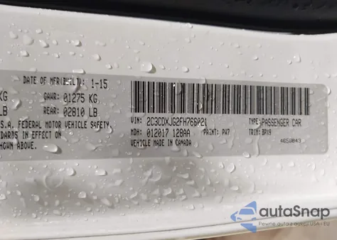 2015 Dodge Charger Sxt z USA, uszkodzony, nr VIN 2C3CDXJG2FH766021